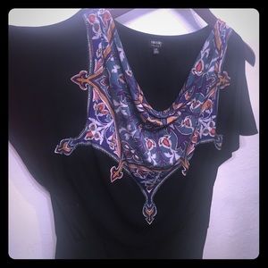 Nicole Miller Black blouse